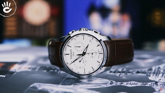 Đồng hồ Tissot T035.439.16.031.00 dây da, bấm giờ thể thao - Ảnh 4