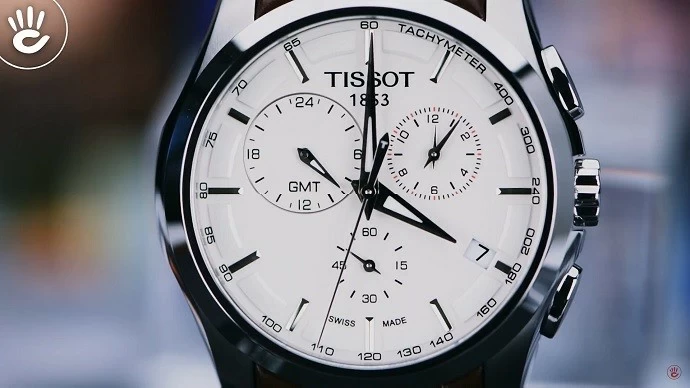 Đồng hồ Tissot T035.439.16.031.00 dây da, bấm giờ thể thao - Ảnh 1