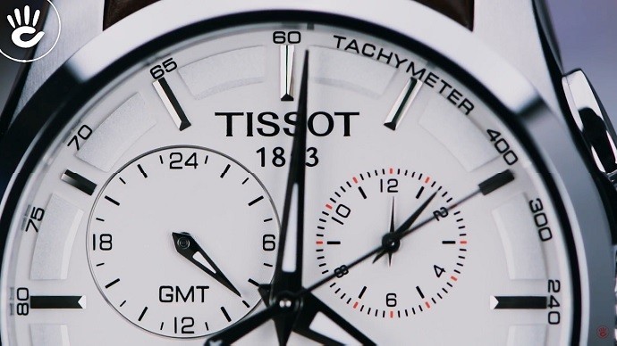 Đồng hồ Tissot T035.439.16.031.00 dây da, bấm giờ thể thao - Ảnh 3