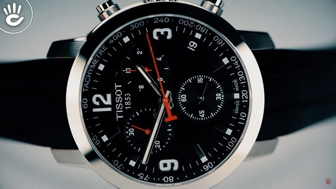 TISSOT T055.417.17.057.00 9 Đồng hồ Tissot T055.417.17.057.00 với dây cao su thể thao - Ảnh 5