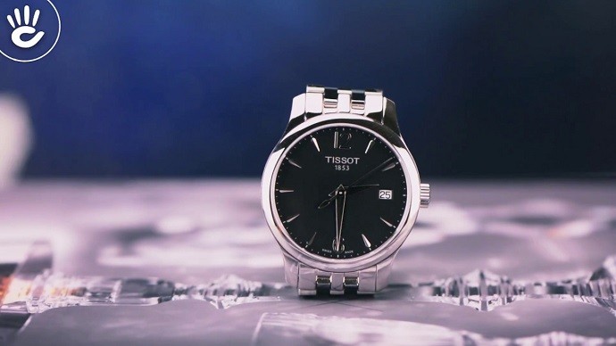 Tissot Tradition T063.210.11.057.00 - Nữ - Quartz (Pin) - Chống nước 3 ATM - Mặt số 33mm 7 Đồng hồ Tissot T063.210.11.057.00 siêu mỏng, dây kim loại- Ảnh 3