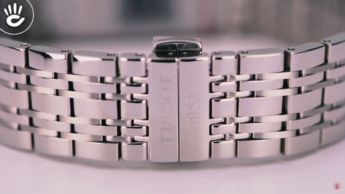 Tissot Tradition T063.210.11.057.00 - Nữ - Quartz (Pin) - Chống nước 3 ATM - Mặt số 33mm 8 Đồng hồ Tissot T063.210.11.057.00 siêu mỏng, dây kim loại- Ảnh 4