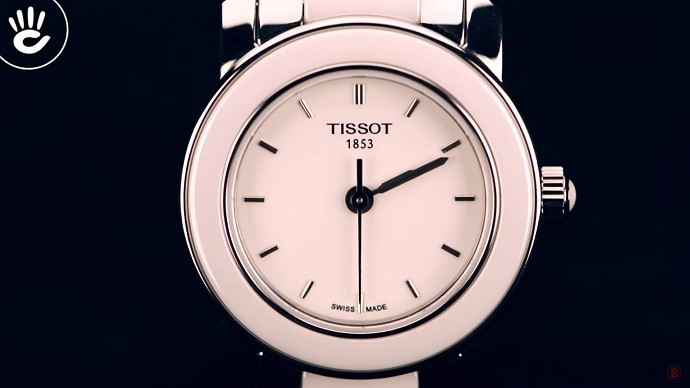 Đồng hồ Tissot T064.210.22.011.00 kết hợp gốm trắng tinh xảo - Ảnh 1