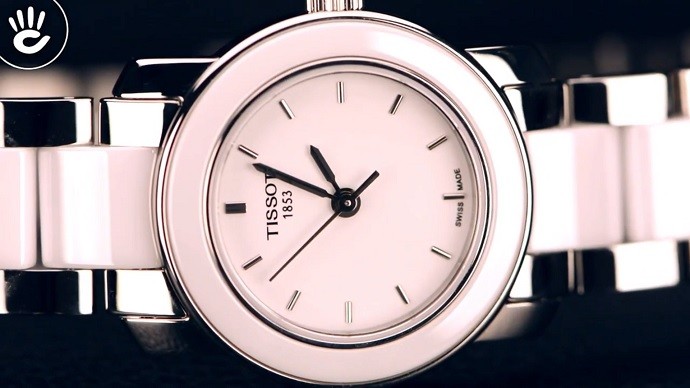 Đồng hồ Tissot T064.210.22.011.00 kết hợp gốm trắng tinh xảo- Ảnh 3
