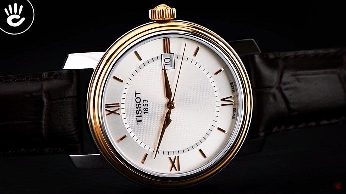 Tissot Bridgeport T097.410.26.038.00 - Nam - Quartz (Pin) - Chống nước 5 ATM - Mặt số 40mm 13 Đồng hồ Tissot T097.410.26.038.00 sử dụng dây da chính hãng - ảnh 12
