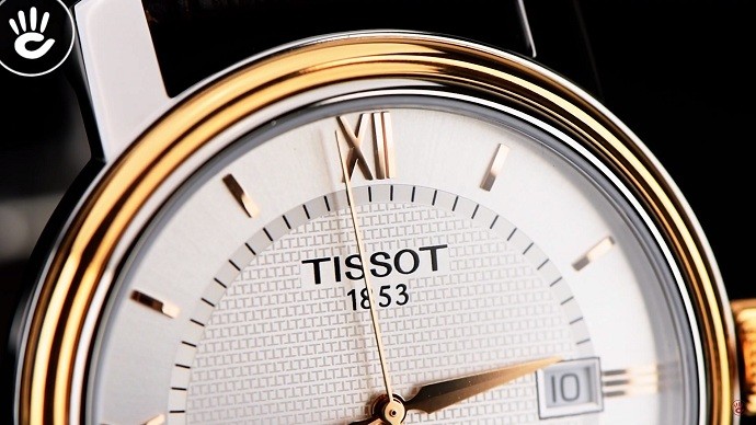 Tissot Bridgeport T097.410.26.038.00 - Nam - Quartz (Pin) - Chống nước 5 ATM - Mặt số 40mm 4 Đồng hồ Tissot T097.410.26.038.00 sử dụng dây da chính hãng - ảnh 3