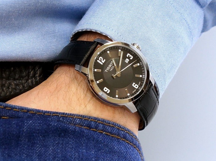 Đồng hồ nam Tissot T055.410.16.057.00 dây da chính hãng - Ảnh 3