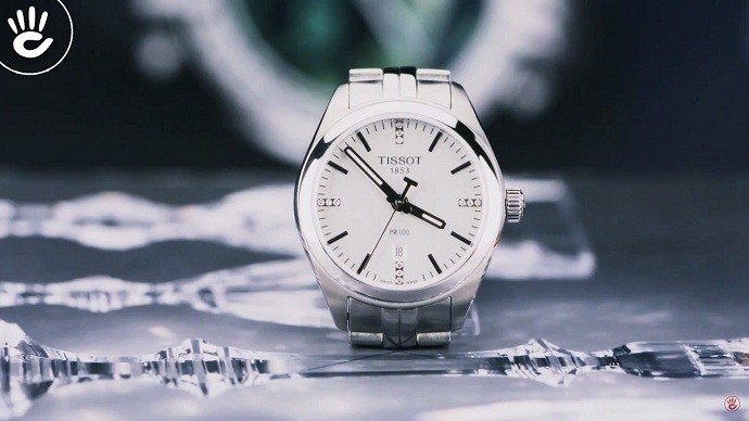 Đồng hồ nữ Tissot T101.210.11.036.00 có đính kim cương - Ảnh 1