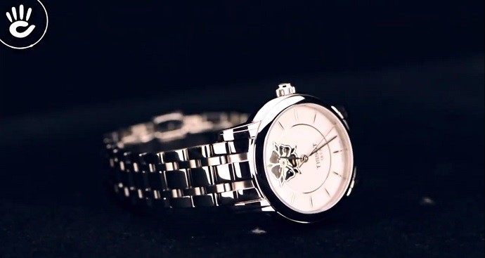 Tissot Lady Heart T050.207.11.011.04 - Nữ - Automatic (Tự Động) - Chống nước 3 ATM - Mặt số 35mm - Open Heart 8 Review đồng hồ Open Heart Tissot T050.207.11.011.04 độc đáo - Ảnh 6
