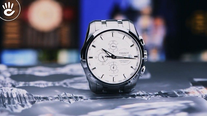 Tissot Couturier T035.627.11.031.00 - Nam - Automatic (Tự Động) - Chống nước 10 ATM - Mặt số 43mm - Chronograph 7 Review đồng hồ Tissot T035.627.11.031.00 có bộ chronograph - Ảnh 3
