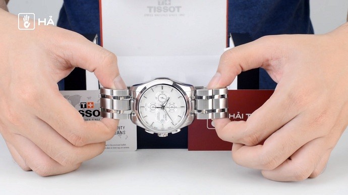 Tissot Couturier T035.627.11.031.00 - Nam - Automatic (Tự Động) - Chống nước 10 ATM - Mặt số 43mm - Chronograph 8 Review đồng hồ Tissot T035.627.11.031.00 có bộ chronograph - Ảnh 4