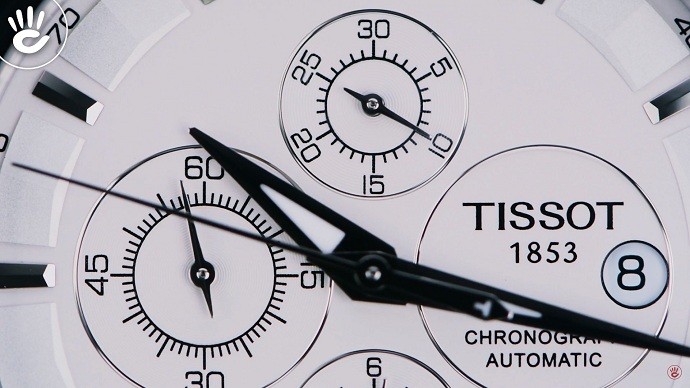 Tissot Couturier T035.627.11.031.00 - Nam - Automatic (Tự Động) - Chống nước 10 ATM - Mặt số 43mm - Chronograph 13 Review đồng hồ Tissot T035.627.11.031.00 có bộ chronograph - Ảnh 9