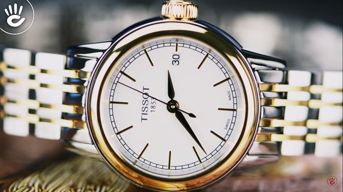 Tissot Carson T085.210.22.011.00 - Nữ - Quartz (Pin) - Chống nước 3 ATM - Mặt số 28.5mm 3 Review đồng hồ Tissot T085.210.22.011.00 thiết kế đẳng cấp - Ảnh 1