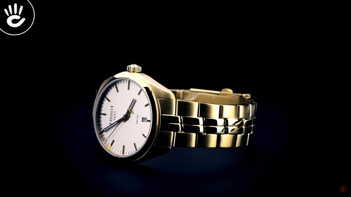 Review đồng hồ Tissot T101.410.33.031.00 mạ vàng sang trọng - Ảnh 7