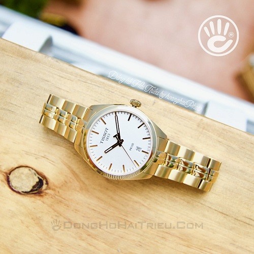 Review đồng hồ Tissot T101.410.33.031.00 mạ vàng sang trọng - Ảnh 5