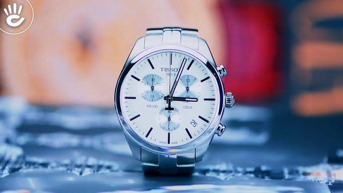 Tissot Pr 100 T101.417.11.031.00 - Nam - Quartz (Pin) - Chống nước 10 ATM - Mặt số 41mm - Chronograph 7 Review đồng hồ Tissot T101.417.11.031.00 có bộ Chronograph - ảnh 1
