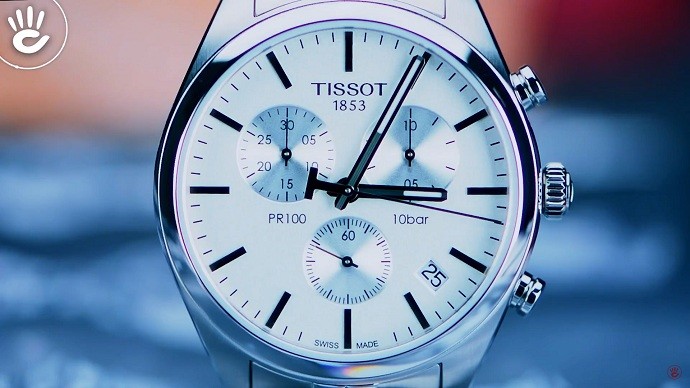 Tissot Pr 100 T101.417.11.031.00 - Nam - Quartz (Pin) - Chống nước 10 ATM - Mặt số 41mm - Chronograph 8 Review đồng hồ Tissot T101.417.11.031.00 có bộ Chronograph - ảnh 2