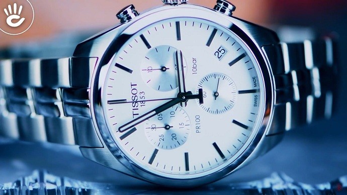 Tissot Pr 100 T101.417.11.031.00 - Nam - Quartz (Pin) - Chống nước 10 ATM - Mặt số 41mm - Chronograph 9 Review đồng hồ Tissot T101.417.11.031.00 có bộ Chronograph - ảnh 3