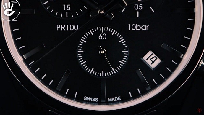 Tissot Pr 100 T101.417.11.051.00 - Nam - Quartz (Pin) - Chống nước 10 ATM - Mặt số 41mm 7 Review về đồng hồ thể thao nam Tissot T101.417.11.051.00 - Ảnh 6