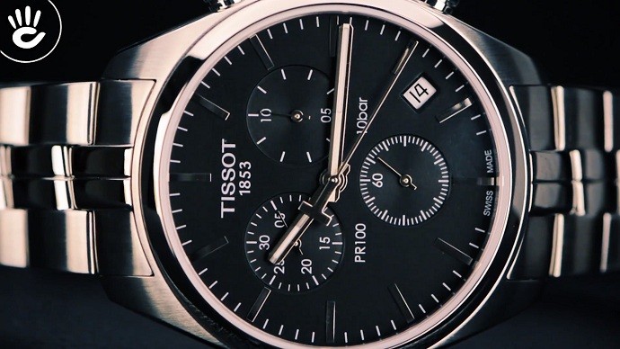 Tissot Pr 100 T101.417.11.051.00 - Nam - Quartz (Pin) - Chống nước 10 ATM - Mặt số 41mm 8 Review về đồng hồ thể thao nam Tissot T101.417.11.051.00 - Ảnh 7