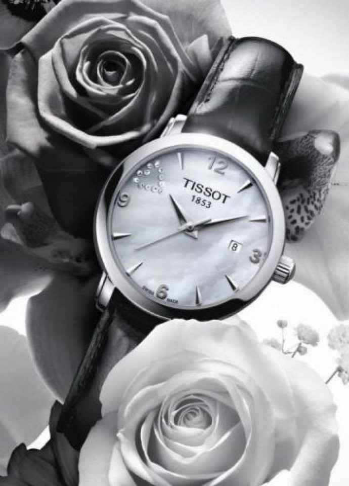 Tissot T057.210.16.117.01 4 Đồng hồ Tissot T057.210.16.117.01: Mặt số khảm xà cừ độc đáo-2