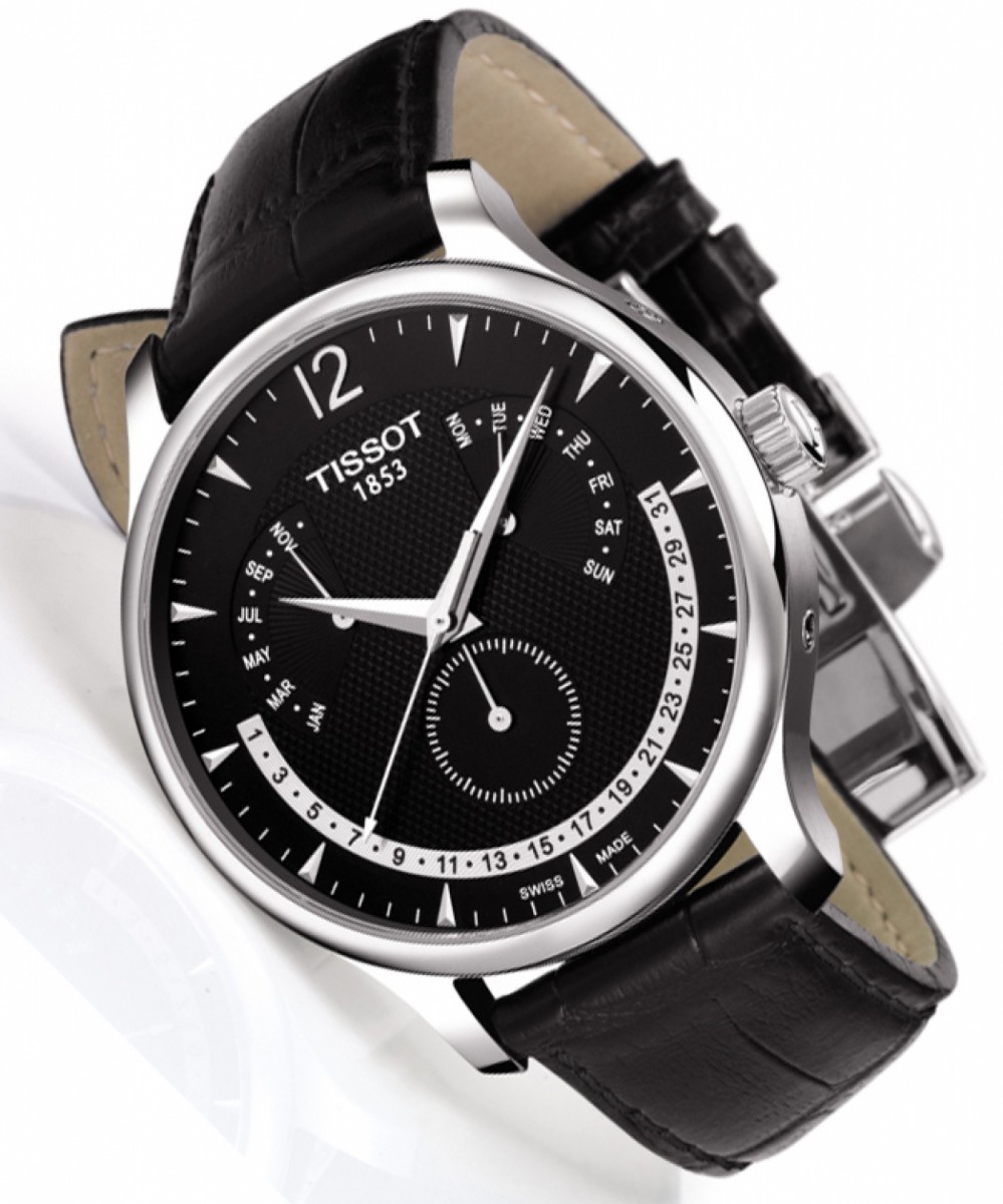 Tissot Tradition T063.637.16.057.00 - Nam - Quartz (Pin) - Chống nước 3 ATM - Mặt số 42mm 4 Tissot Tradition T063.637.16.057.00 - Nam - Quartz (Pin) - Chống nước 3 ATM - Mặt số 42mm 8