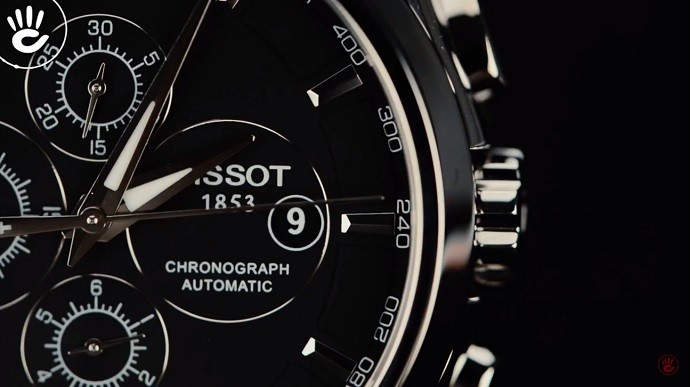 Tissot Couturier T035.627.11.051.00 - Nam - Automatic (Tự Động) - Chống nước 10 ATM - Mặt số 43mm - Chronograph 9 Tissot nam T035.627.11.051.00 có tính năng hỗ trợ đếm giờ - Ảnh 8