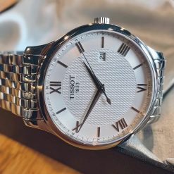 Tissot Tradition T063.610.11.038.00 - Nam - Quartz (Pin) - Chống nước 3 ATM - Mặt số 42mm 4 Đồng hồ Tissot Tradition T063.610.11.038.00 - Ảnh 12