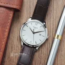 Tissot Tradition T063.610.16.037.00 - Nam - Quartz (Pin) - Chống nước 3 ATM - Mặt số 42mm 6 Đồng Hồ Tissot Tradition T063.610.16.037.00 - Ảnh 5