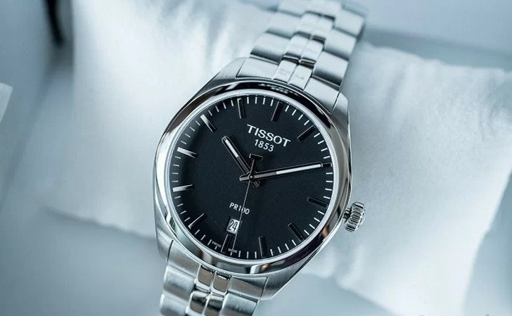 Tissot T-classic Pr 100 T101.410.11.051.00 - Nam - Quartz (Pin) - Chống nước 10 ATM - Mặt số 39mm 13 Đồng hồ Tissot T101.410.11.051.00 chính hãng 100% - Ảnh 1