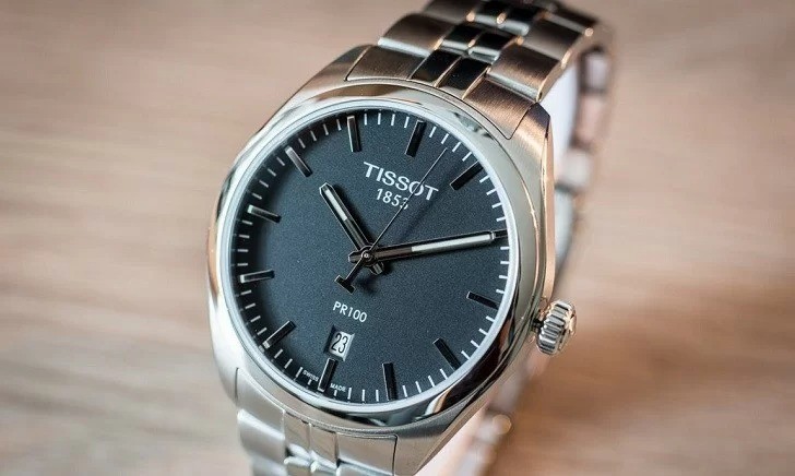 Tissot T-classic Pr 100 T101.410.11.051.00 - Nam - Quartz (Pin) - Chống nước 10 ATM - Mặt số 39mm 14 Đồng hồ Tissot T101.410.11.051.00 chính hãng 100% - Ảnh 2