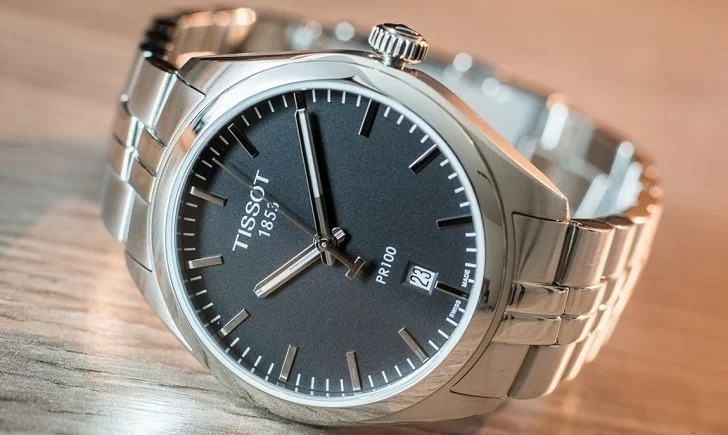 Tissot T-classic Pr 100 T101.410.11.051.00 - Nam - Quartz (Pin) - Chống nước 10 ATM - Mặt số 39mm 18 Đồng hồ Tissot T101.410.11.051.00 chính hãng 100% - Ảnh 6