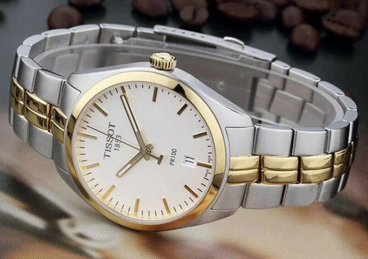 Tissot Pr 100 T101.410.22.031.00 - Nam - Quartz (Pin) - Chống nước 10 ATM - Mặt số 39mm 6 Đồng hồ Tissot Pr 100 T101.410.22.031.00 chính hãng 100% - Ảnh 1