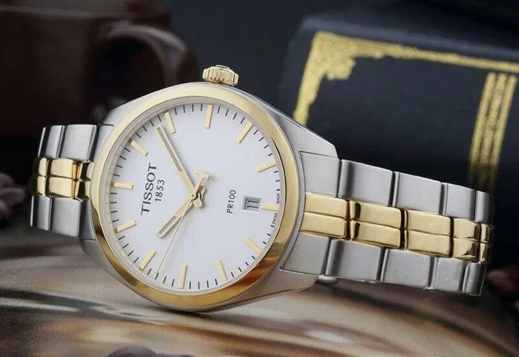Tissot Pr 100 T101.410.22.031.00 - Nam - Quartz (Pin) - Chống nước 10 ATM - Mặt số 39mm 8 Đồng hồ Tissot Pr 100 T101.410.22.031.00 chính hãng 100% - Ảnh 3