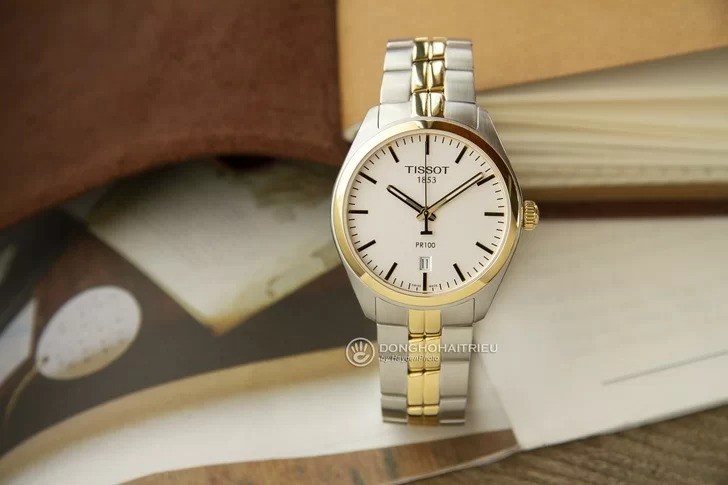 Tissot Pr 100 T101.410.22.031.00 - Nam - Quartz (Pin) - Chống nước 10 ATM - Mặt số 39mm 10 Đồng hồ Tissot Pr 100 T101.410.22.031.00 chính hãng 100% - Ảnh 5