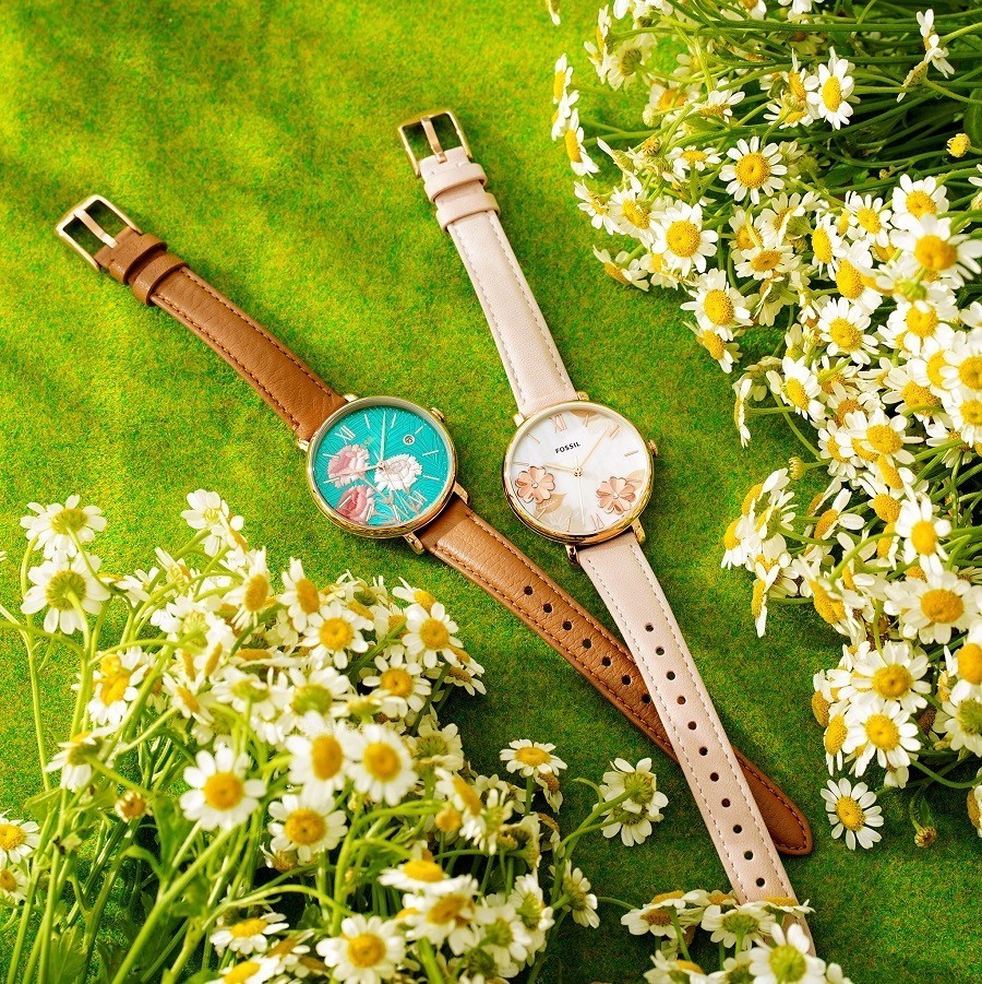 Các hãng đồng hồ nổi tiếng đáng sở hữu nhất hiện nay 4 Đồng hồ Fossil có họa tiết hoa lá độc đáo