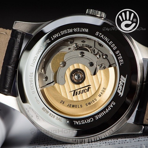 BST 5 Phiên Bản Đồng Hồ Tissot Nam Dây Da Mặt Đen Chuẩn Thụy Sỹ - Tissot T033.410.26.053.01