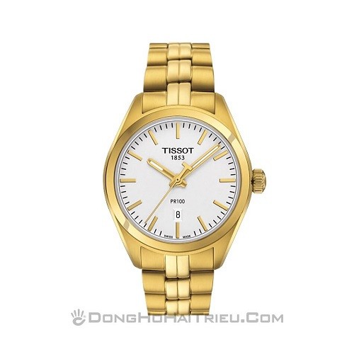 đồng hồ mạ vàng nữ tissot 