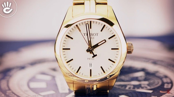 Hình 2 Review Tissot T101.210.33.031.00 Vàng Kim Chống Nước 10 ATM