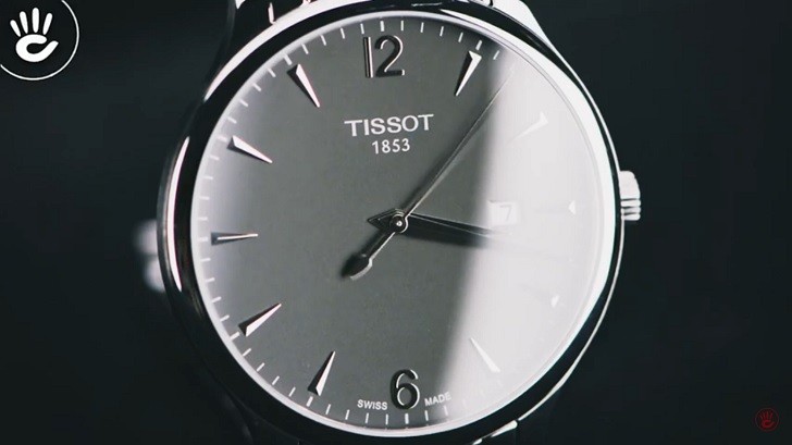 Hình 2 Review Tissot T063.610.11.067.00 Siêu Mỏng Mặt Số Than Đen