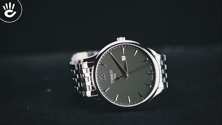 Hình 7 Review Tissot T063.610.11.067.00 Siêu Mỏng Mặt Số Than Đen