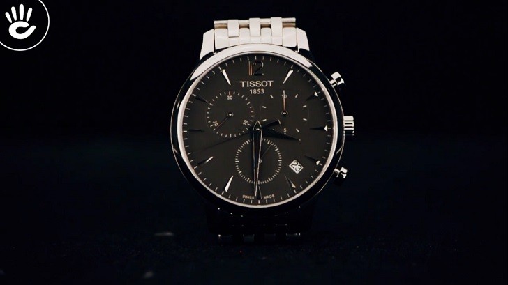 TISSOT T063.617.11.067.00 10 Hình 6 Review Tissot T063.617.11.067.00 T-Classic Chronograph