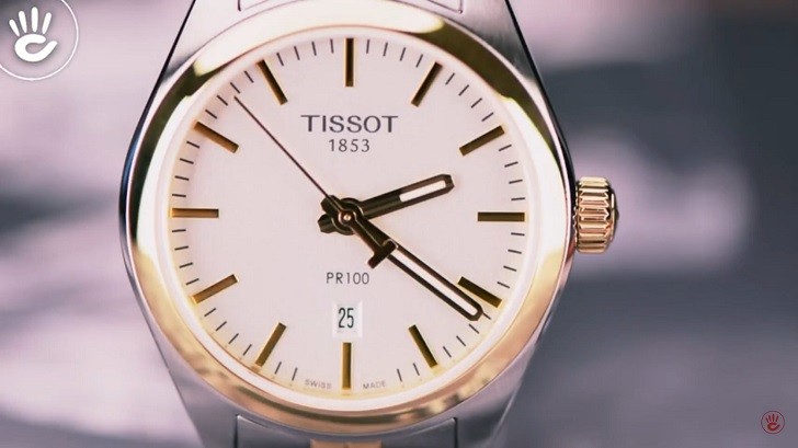 Tissot Pr 100 T101.210.22.031.00 - Nữ - Quartz (Pin) - Chống nước 10 ATM - Mặt số 33mm 3 Hình 2 Review Tissot T101.210.22.031.00 Phiên bản Tissot PR 100