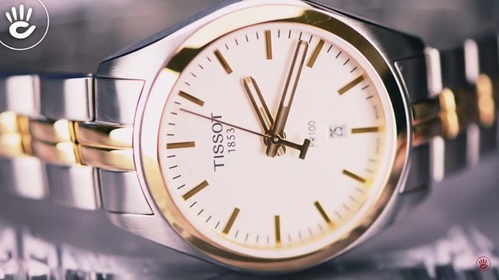 Tissot Pr 100 T101.210.22.031.00 - Nữ - Quartz (Pin) - Chống nước 10 ATM - Mặt số 33mm 6 Hình 5 Review Tissot T101.210.22.031.00 Phiên bản Tissot PR 100