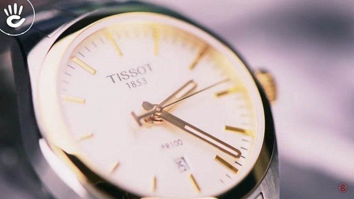 Tissot Pr 100 T101.210.22.031.00 - Nữ - Quartz (Pin) - Chống nước 10 ATM - Mặt số 33mm 7 Hình 6 Review Tissot T101.210.22.031.00 Phiên bản Tissot PR 100