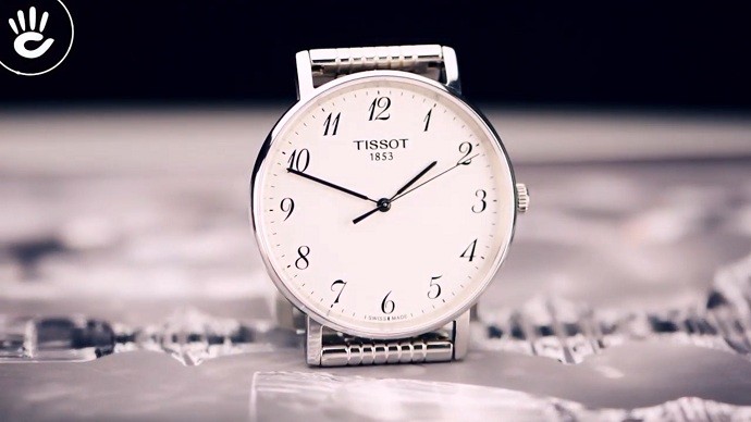 Tissot Everytime T109.410.11.032.00 - Nam - Quartz (Pin) - Chống nước 3 ATM - Mặt số 38mm 5 Đồng hồ Tissot T109.410.11.032.00 sở hữu thiết kế đơn giản - Ảnh 3