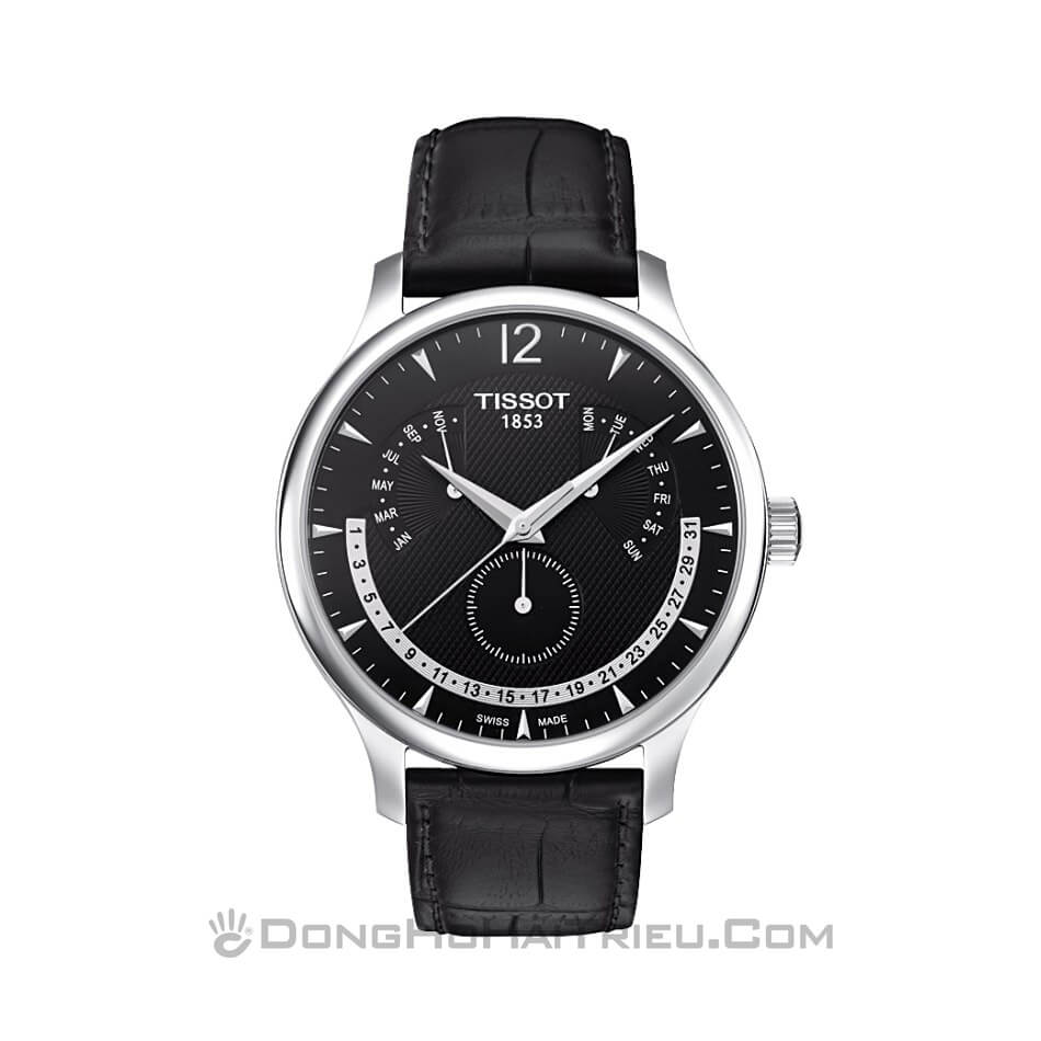 Tissot Tradition T063.637.16.057.00 - Nam - Quartz (Pin) - Chống nước 3 ATM - Mặt số 42mm 5 Review đồng hồ Tissot T063.637.16.057.00 thiết kế nam tính - hình 1