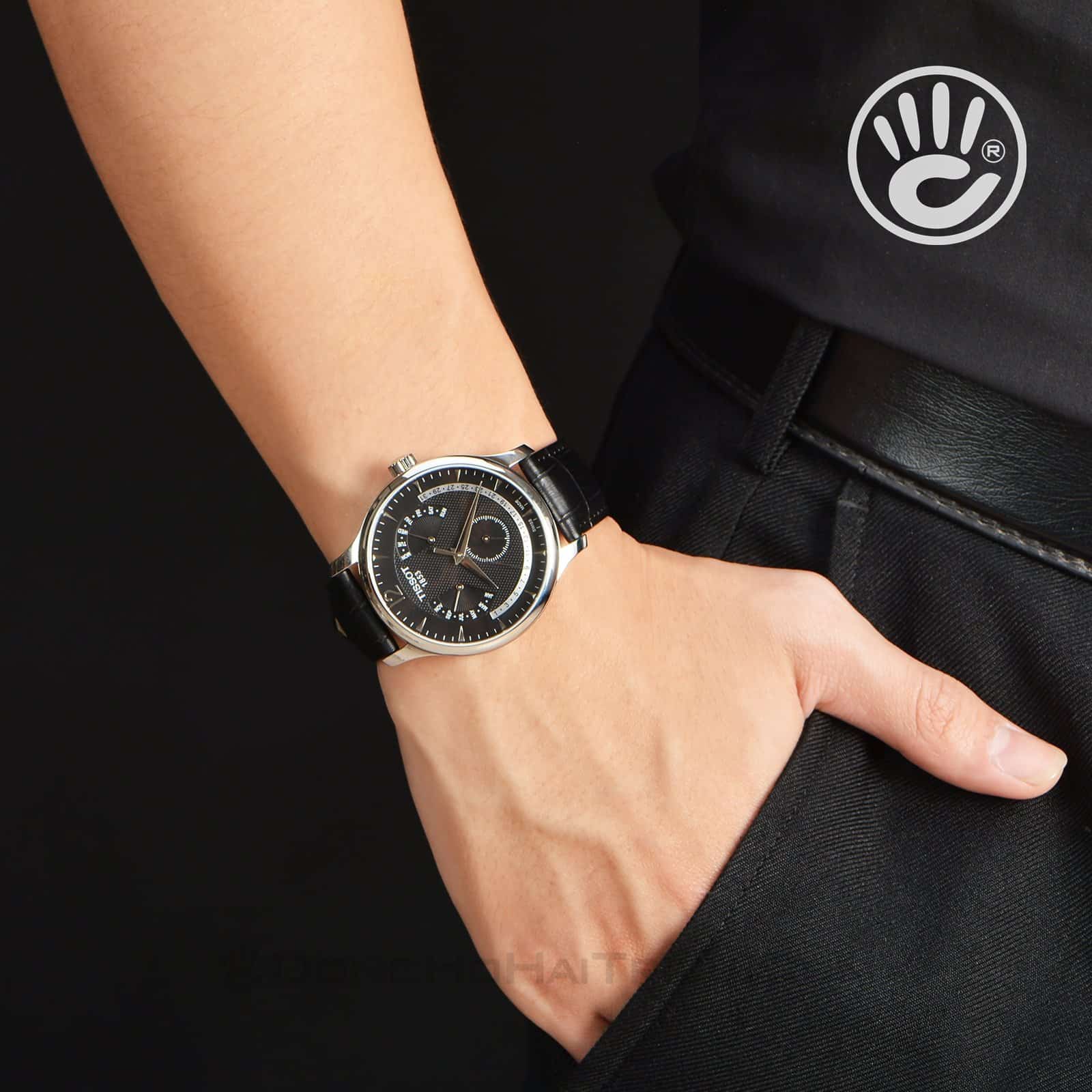 Tissot Tradition T063.637.16.057.00 - Nam - Quartz (Pin) - Chống nước 3 ATM - Mặt số 42mm 7 Review đồng hồ Tissot T063.637.16.057.00 thiết kế nam tính - hình 2