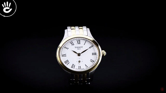 Tissot Bella Ora Piccola T103.110.22.033.00 - Nữ - Quartz (Pin) - Chống nước 3 ATM - Mặt số 27.2mm 7 Tissot T103.110.22.033.00 dành cho nữ có mặt số oval lạ mắt - Ảnh 6