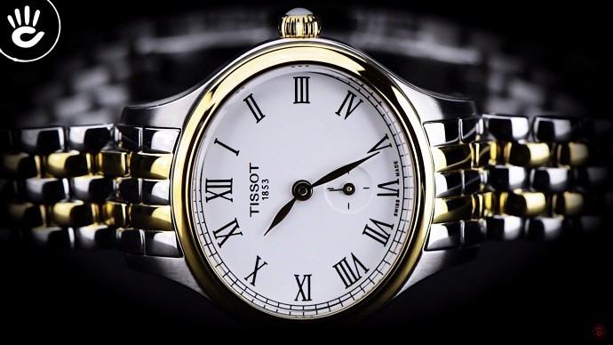 Tissot Bella Ora Piccola T103.110.22.033.00 - Nữ - Quartz (Pin) - Chống nước 3 ATM - Mặt số 27.2mm 12 Tissot T103.110.22.033.00 dành cho nữ có mặt số oval lạ mắt - Ảnh 12